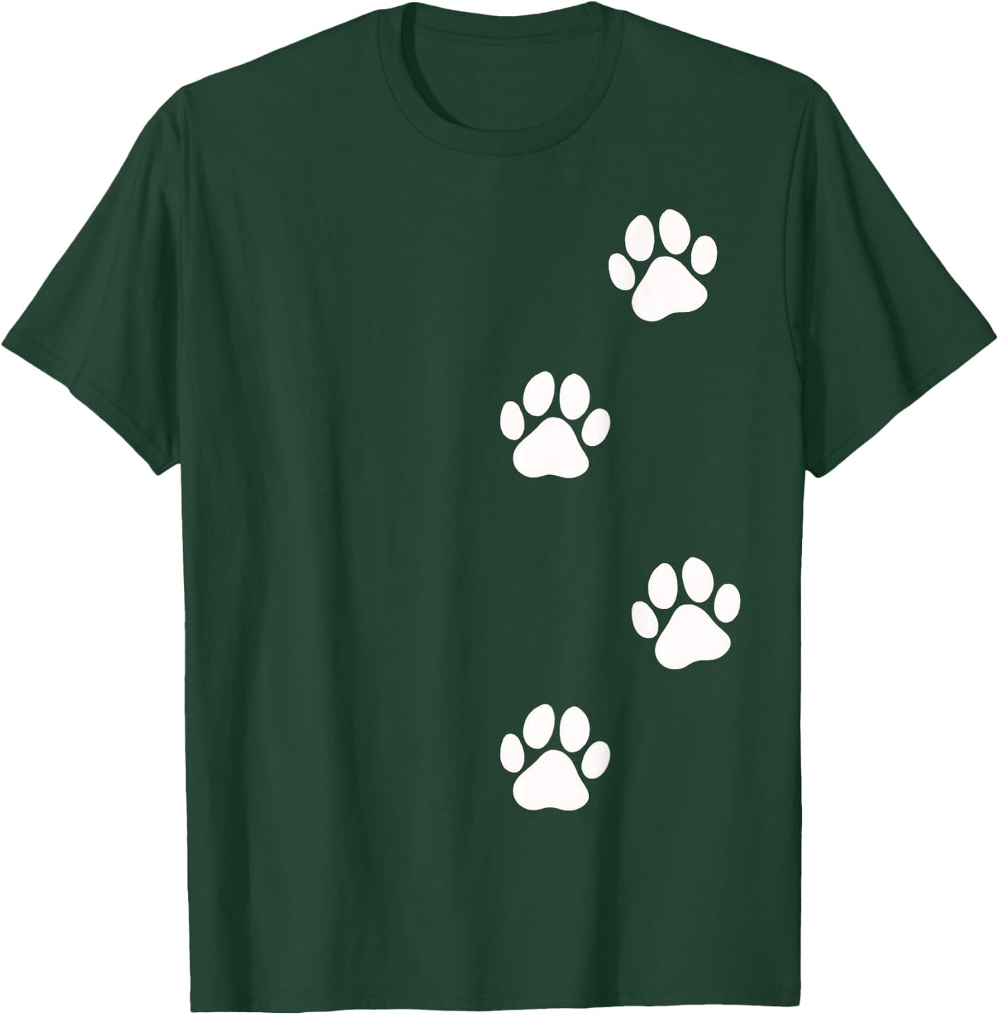 Paw Print Dog Cat Pet Lover Women Girls Kids T-Shirt - T-Shirt | Forest