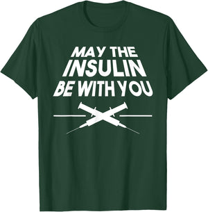 Funny Type 1 Diabetes Gift Diabetic Men Women Kids Children T-Shirt - T-Shirt | Forest