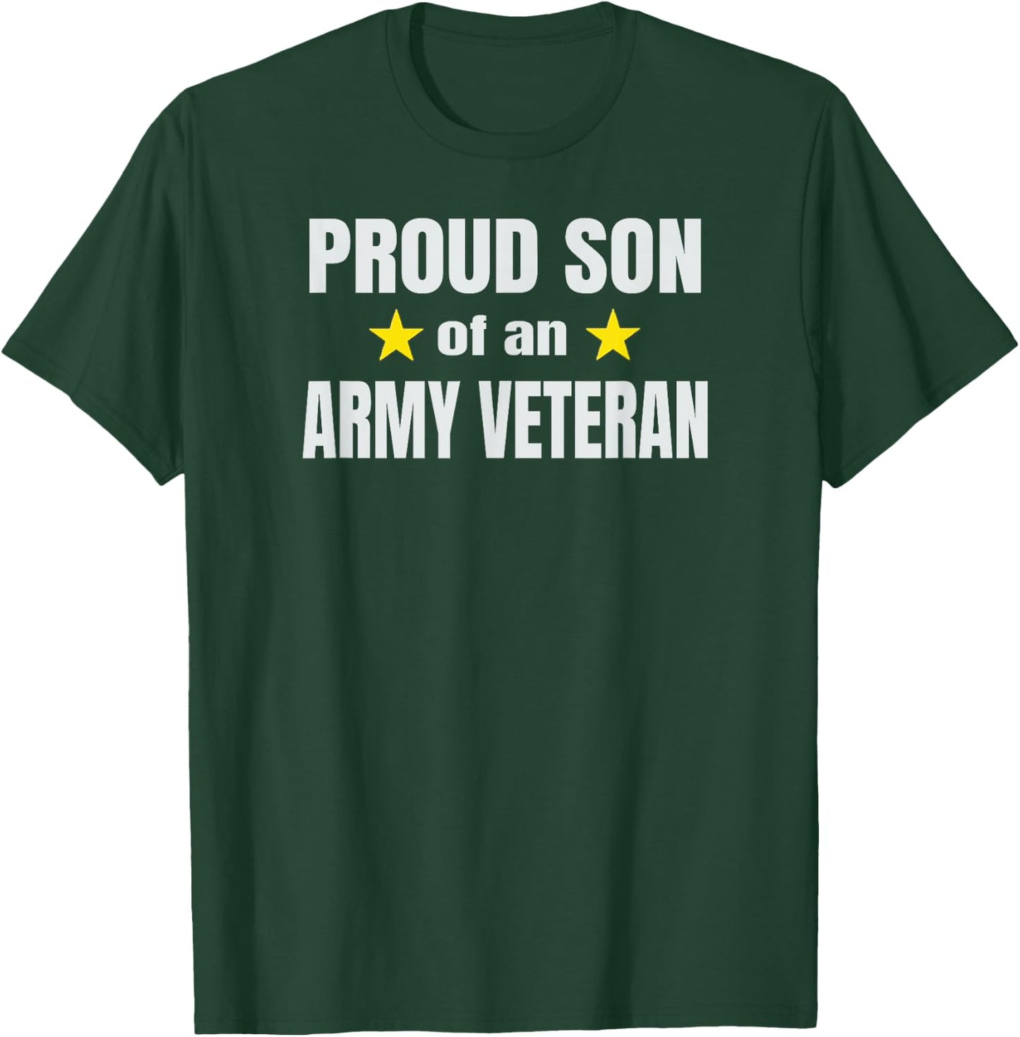 US Army Veteran Proud Son of Army Vet T-Shirt - T-Shirt | Forest