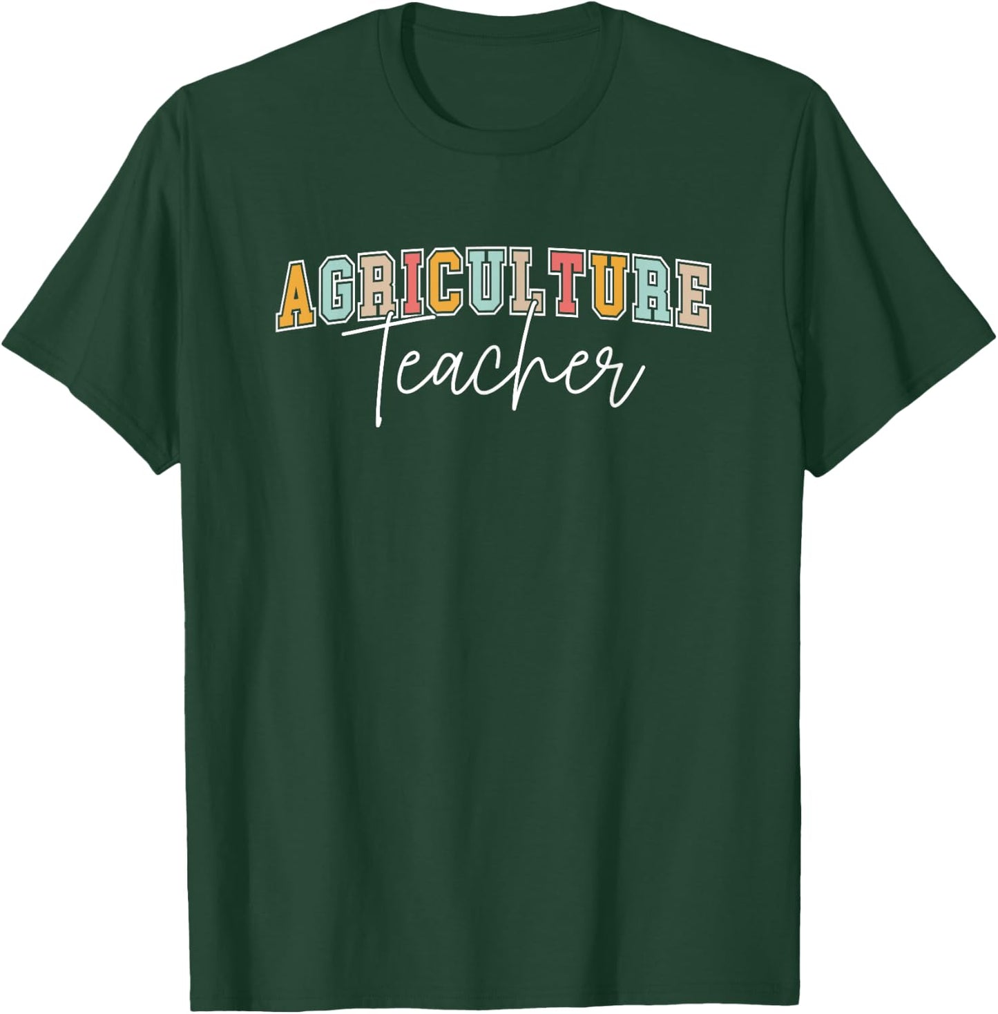 AG Teacher Future Farmer Agriculture Teacher T-Shirt - T-Shirt | Forest
