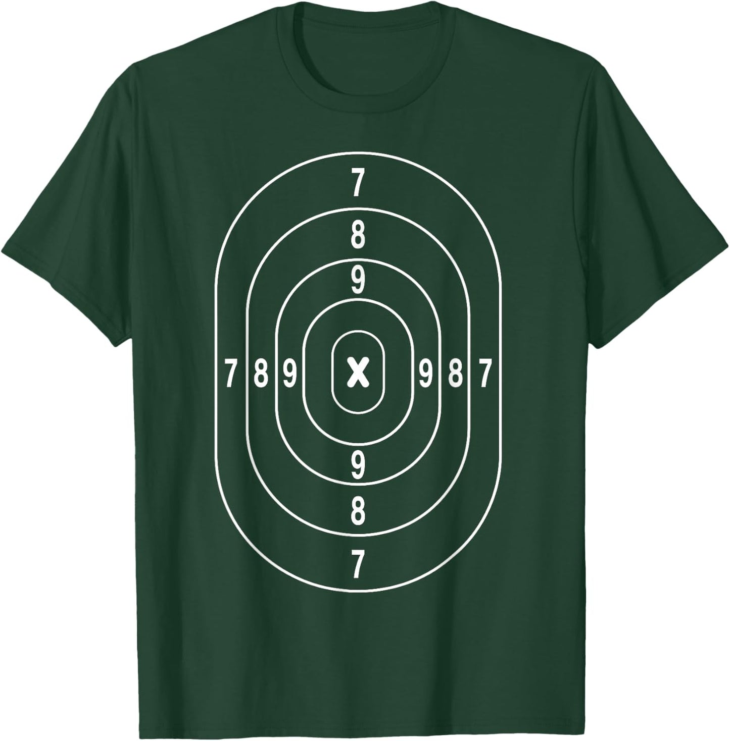 Cool Shooting Range Target | Funny Marksman Gun Lover Gift T-Shirt - T-Shirt | Forest
