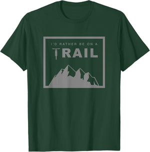 I'd Rather Be On A Trail MTB Mountain Bike T-Shirt - T-Shirt | Forest