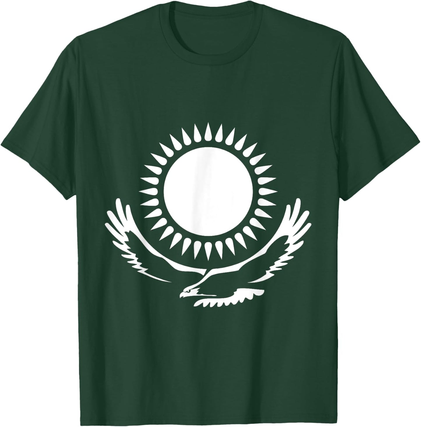 Republic of Kazakhstan Kazakhstan Kazakh Flag Horse T-Shirt - T-Shirt | Forest