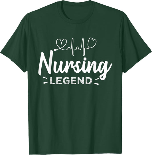 Nursing Legend - Cute RN Gift Healthcare Nurse T-Shirt - T-Shirt | Forest