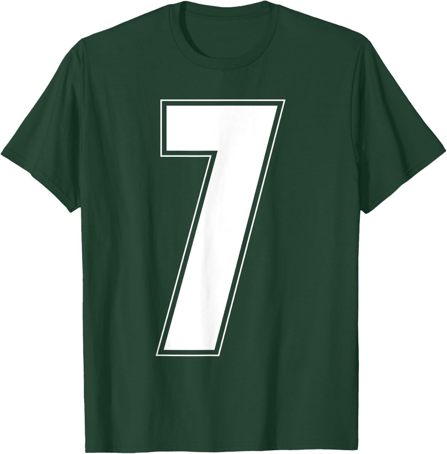 Halloween Group Costume #7 Sports Jersey Number 7 T-Shirt - T-Shirt | Forest