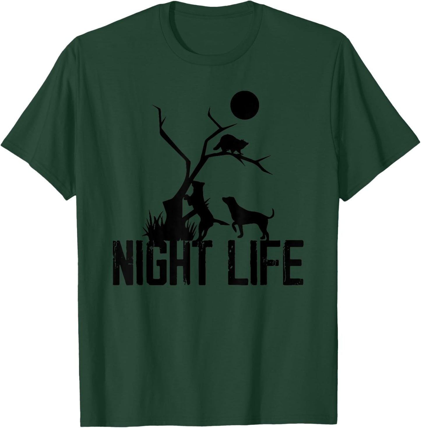 Coon Hound Hunting Night Life Hunting Dog Coon Hunting Women T-Shirt - T-Shirt | Forest