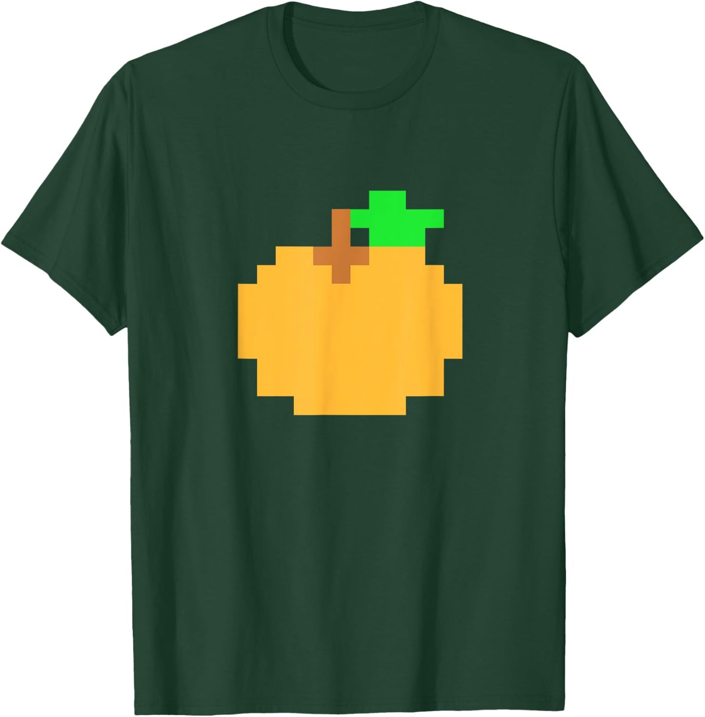 Orange Pixel 8-bit Arcade Video Game Matching Costume Team T-Shirt - T-Shirt | Forest