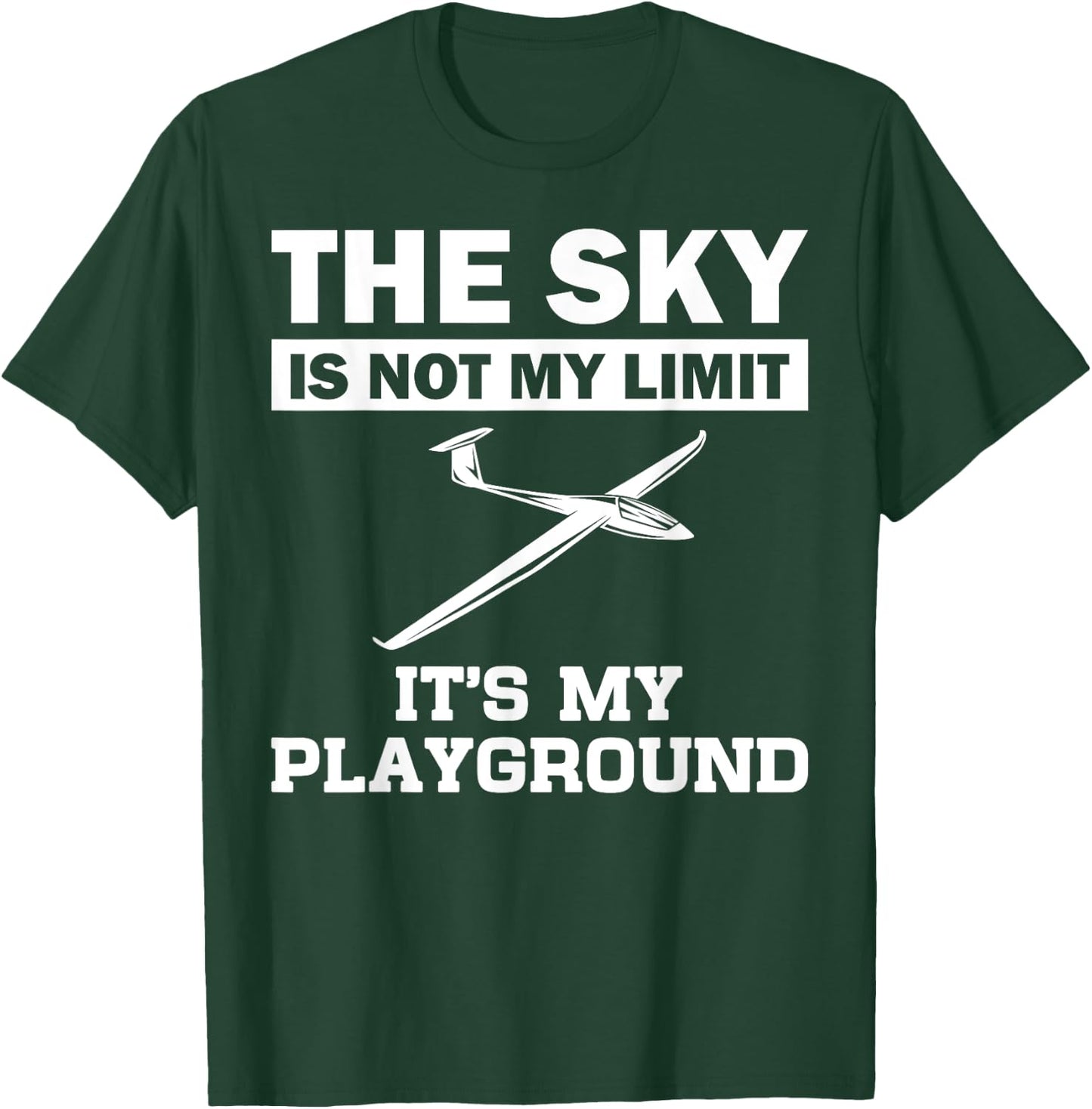 Funny Glider Art Gliding Pilot Aviation Lover Men Women T-Shirt - T-Shirt | Forest