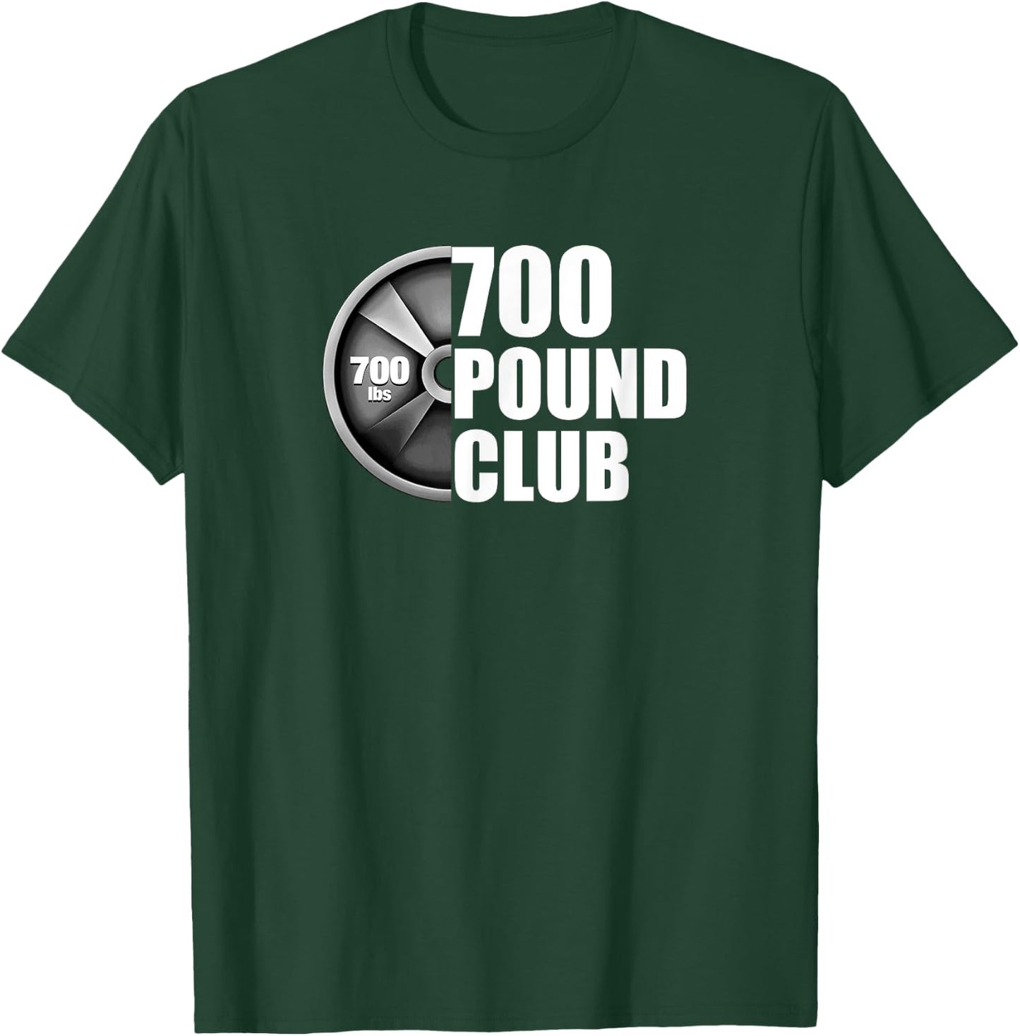 700 Pound Club Powerlifting T-Shirt - T-Shirt | Forest