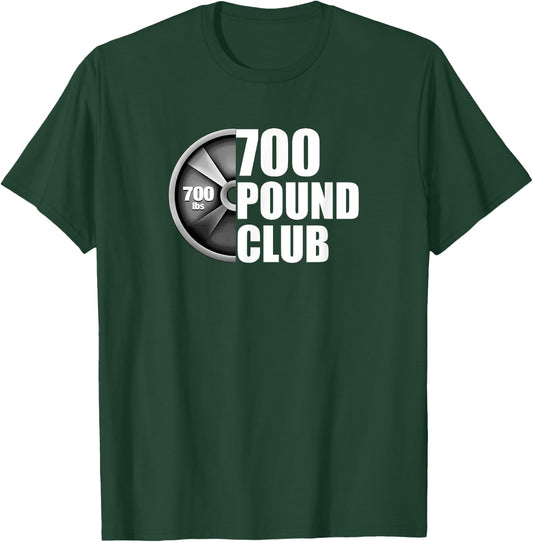 700 Pound Club Powerlifting T-Shirt - T-Shirt | Forest