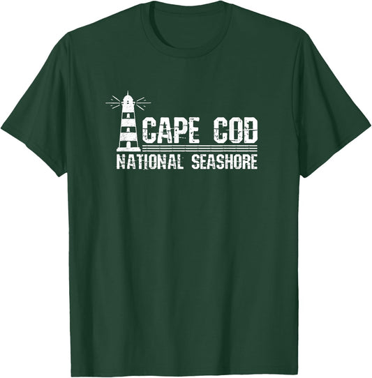 Lighthouse Cape Cod National Seashore T-Shirt - T-Shirt | Forest