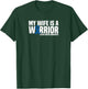 My Wife is a Warrior Blue Ribbon Colon Cancer Awareness T-Shirt - T-Shirt | Forest