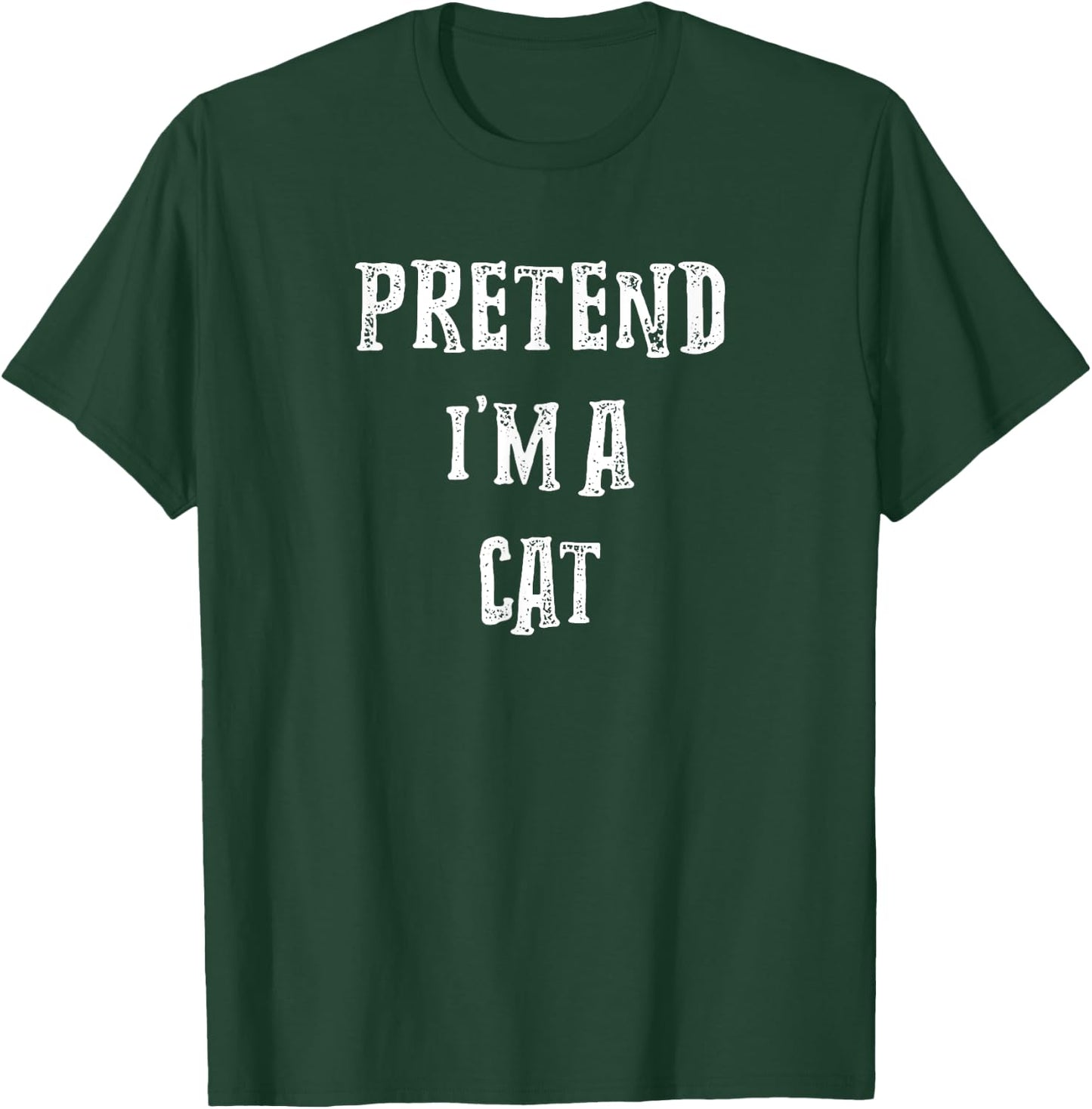 Pretend I'm A Cat Halloween Costume Couples Matching T-Shirt - T-Shirt | Forest