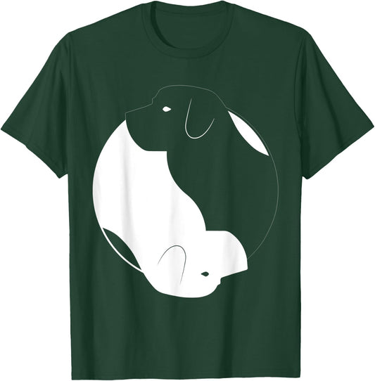 Yin Yang Labrador Funny Retriever Symbol Zen Meditation T-Shirt - T-Shirt | Forest