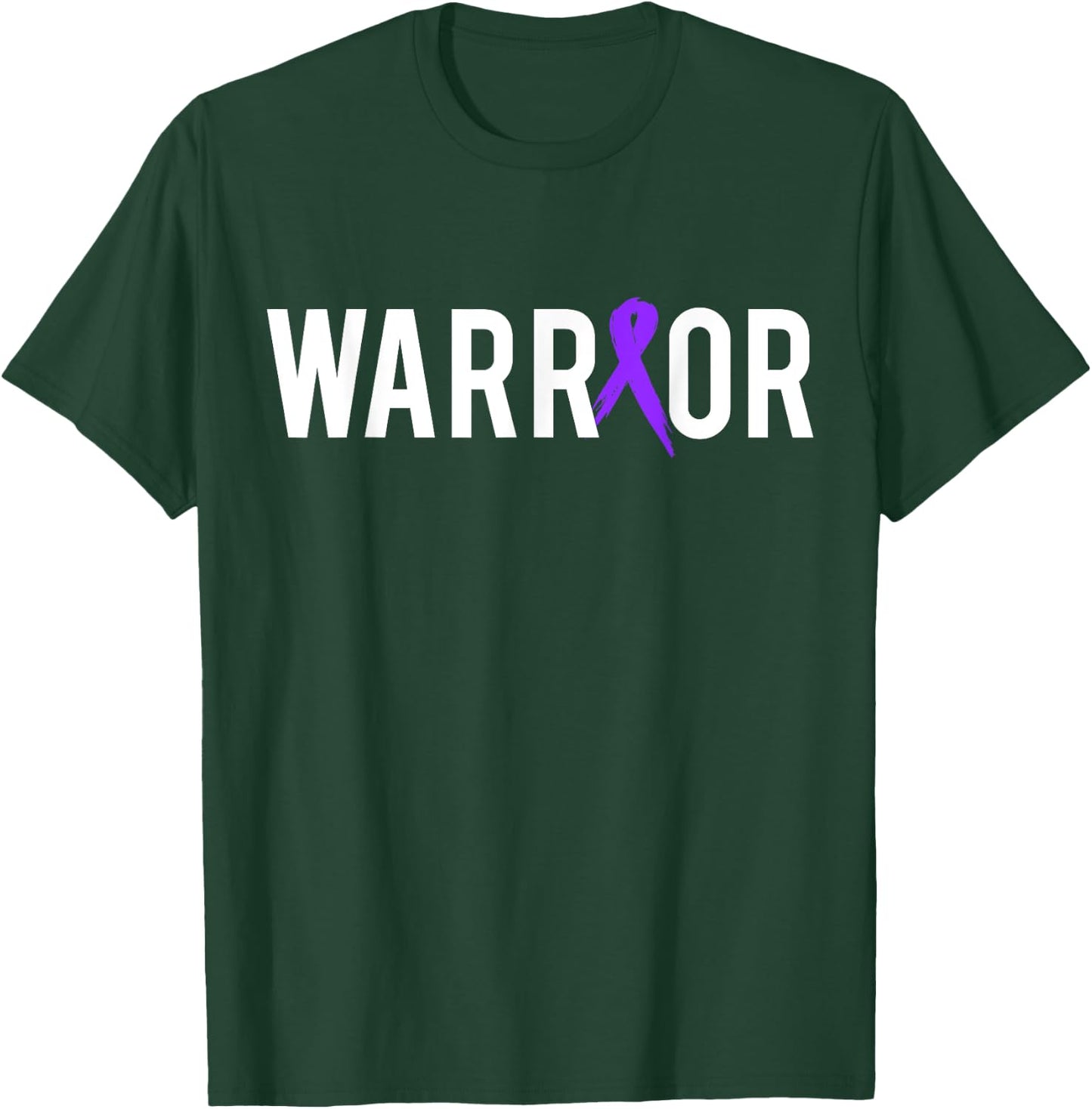 Pancreatic Cancer Warrior Design Gift Cancer Awareness T-Shirt - T-Shirt | Forest