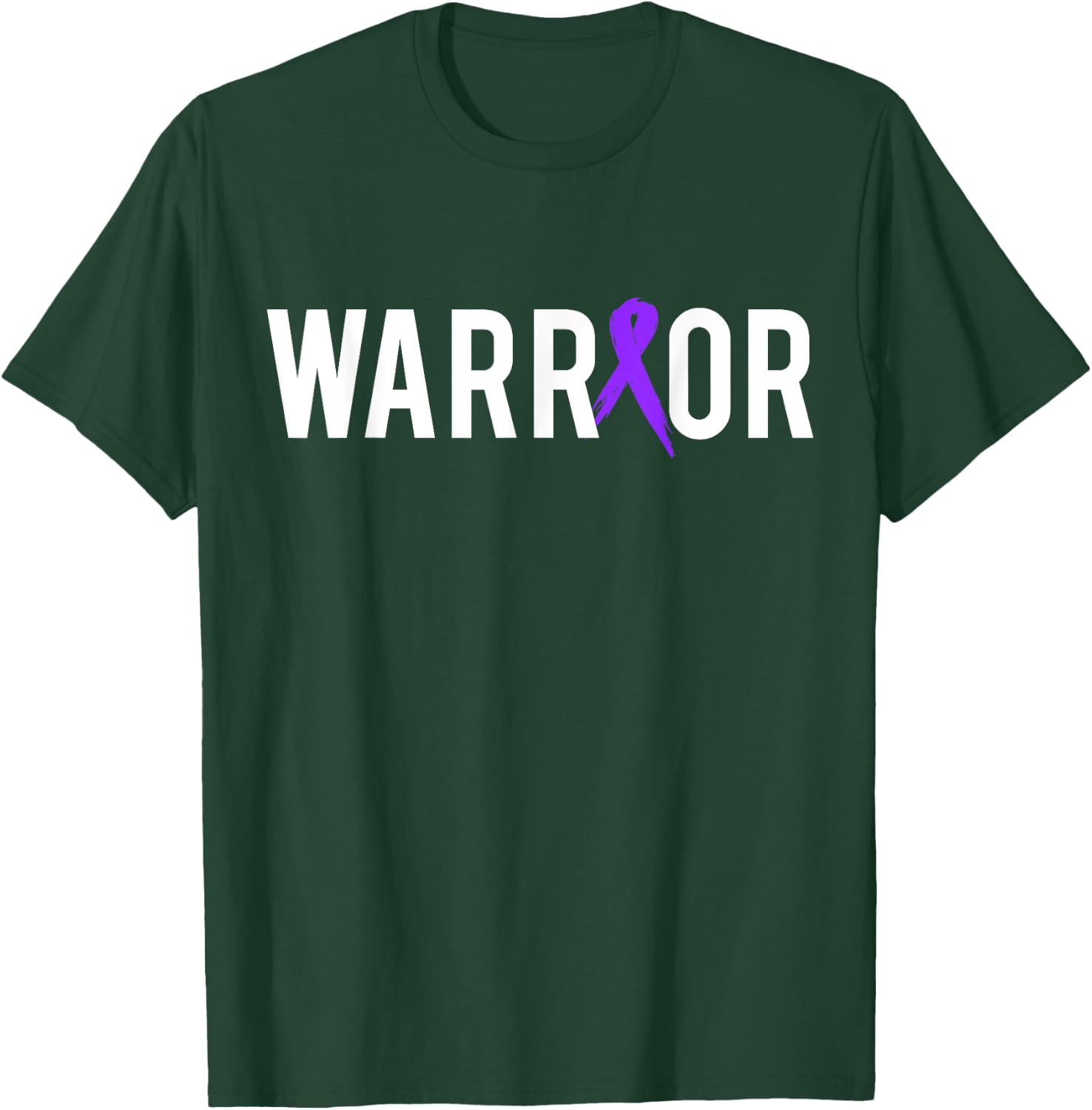 Pancreatic Cancer Warrior Design Gift Cancer Awareness T-Shirt - T-Shirt | Forest