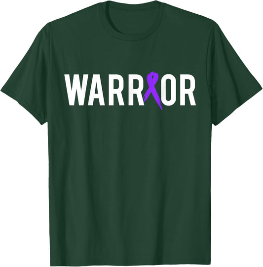Pancreatic Cancer Warrior Design Gift Cancer Awareness T-Shirt - T-Shirt | Forest