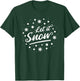 Winter Cold Christmas Snowflakes Let it Snow T-Shirt - T-Shirt | Forest