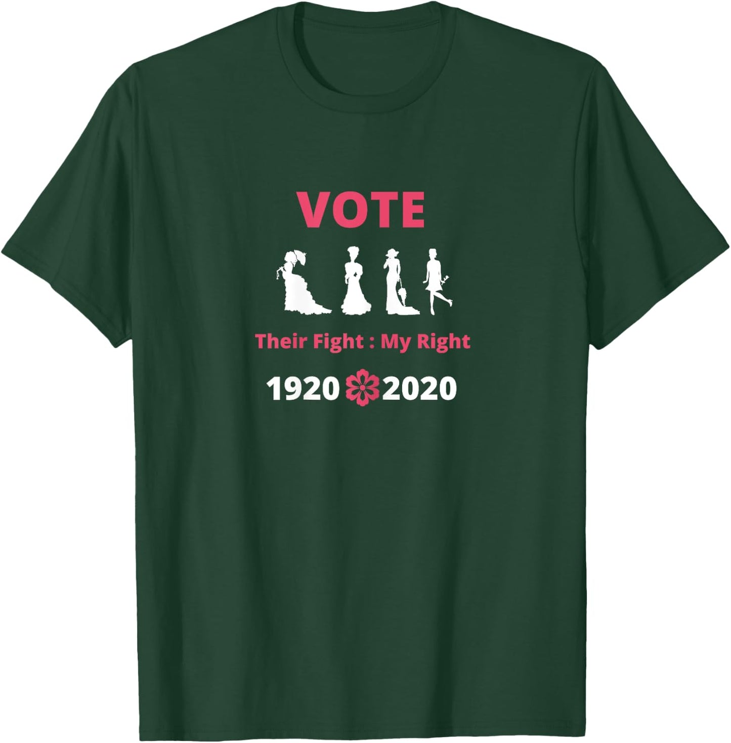 Suffragette Centennial 19th Amendment Right to Vote Activist T-Shirt - T-Shirt | Forest