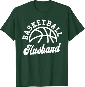 Basketball Husband Matching Basketball Team Lover Funny T-Shirt - T-Shirt | Forest