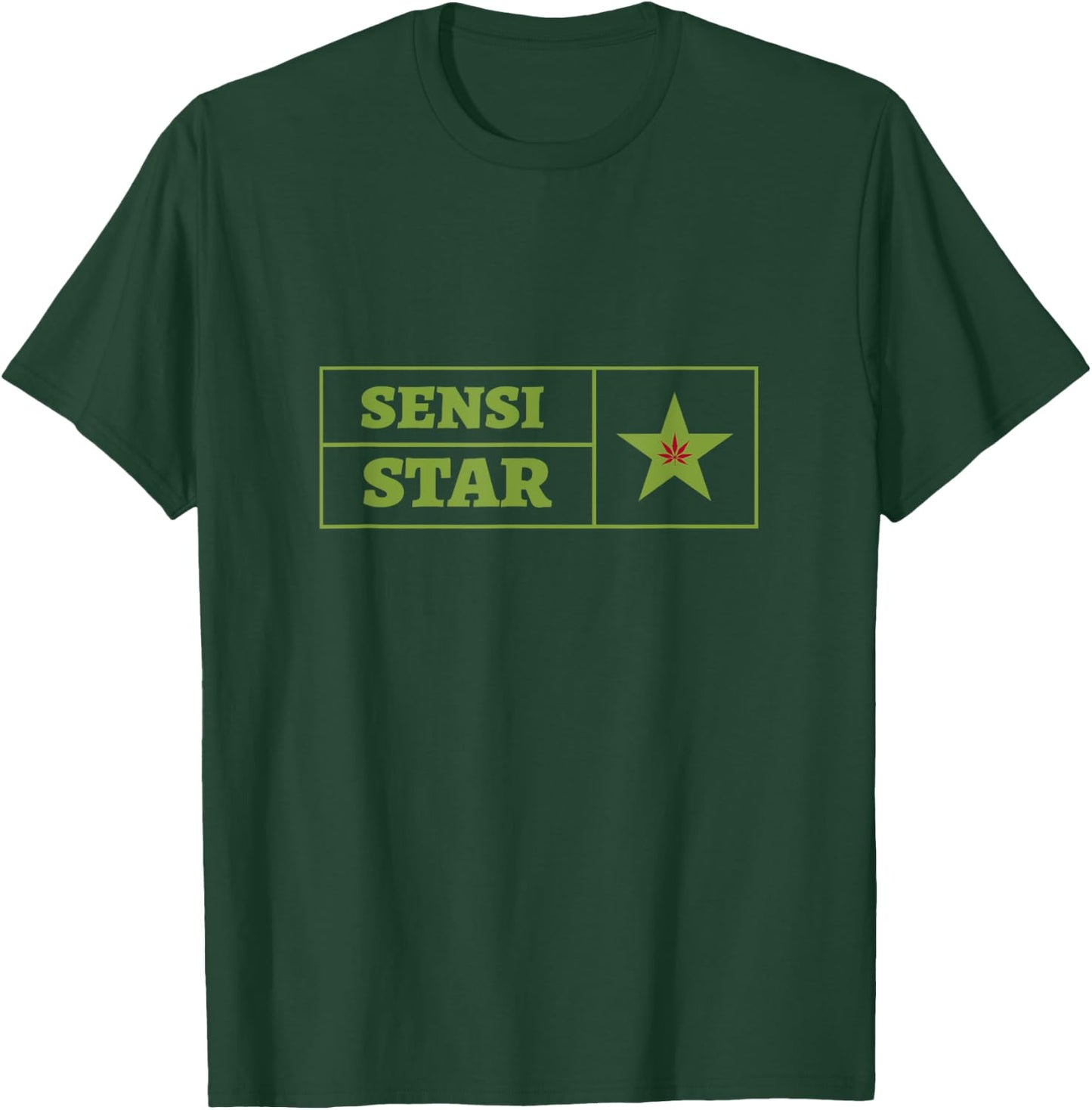 Sensi Star Weed Cannabis Strain Marijuana Icon Style T-Shirt - T-Shirt | Forest