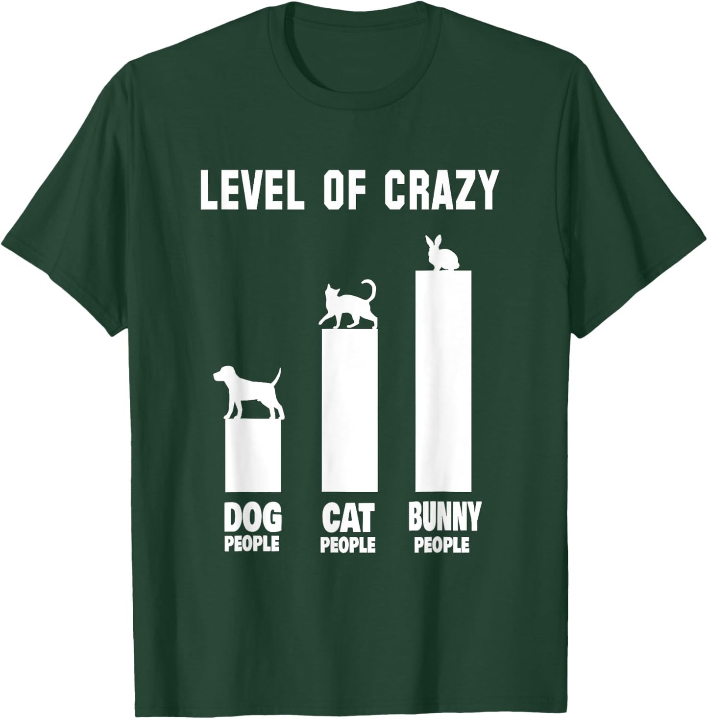 Bunny Outfit Rabbit Owners Level Of Crazy Bunny People T-Shirt - T-Shirt | Forest