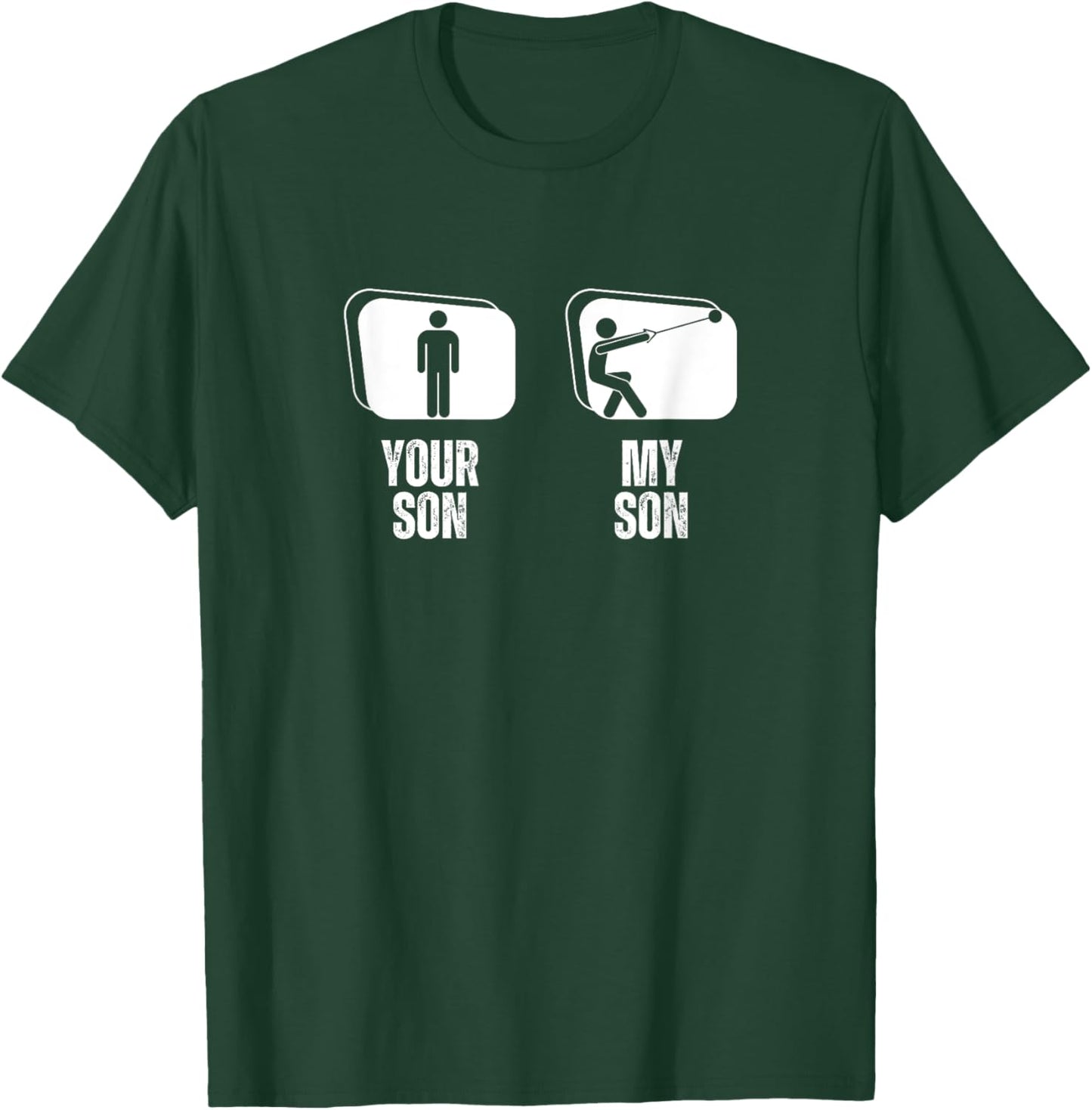 Your Son My Son Dad Father Mom Mother Hammer Throwing T-Shirt - T-Shirt | Forest