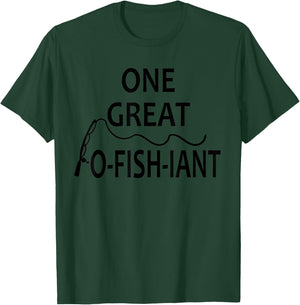 One Great O-Fish-iant Fishing Lover Wedding Officiant Pastor T-Shirt - T-Shirt | Forest