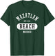 Retro College Jersey Style Mazatlan Mexico Novelty Art T-Shirt - T-Shirt | Forest