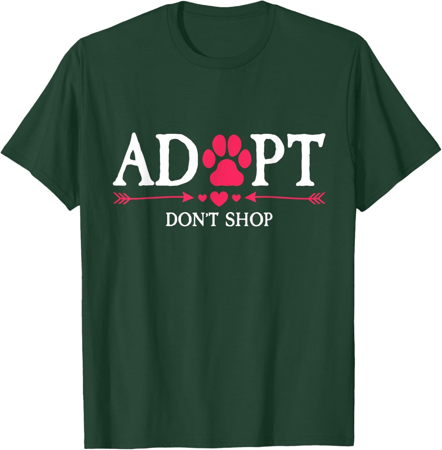 Rescued Is My Favorite Breed Adopt Don't Shop Dog Lovers T-Shirt - T-Shirt | Forest