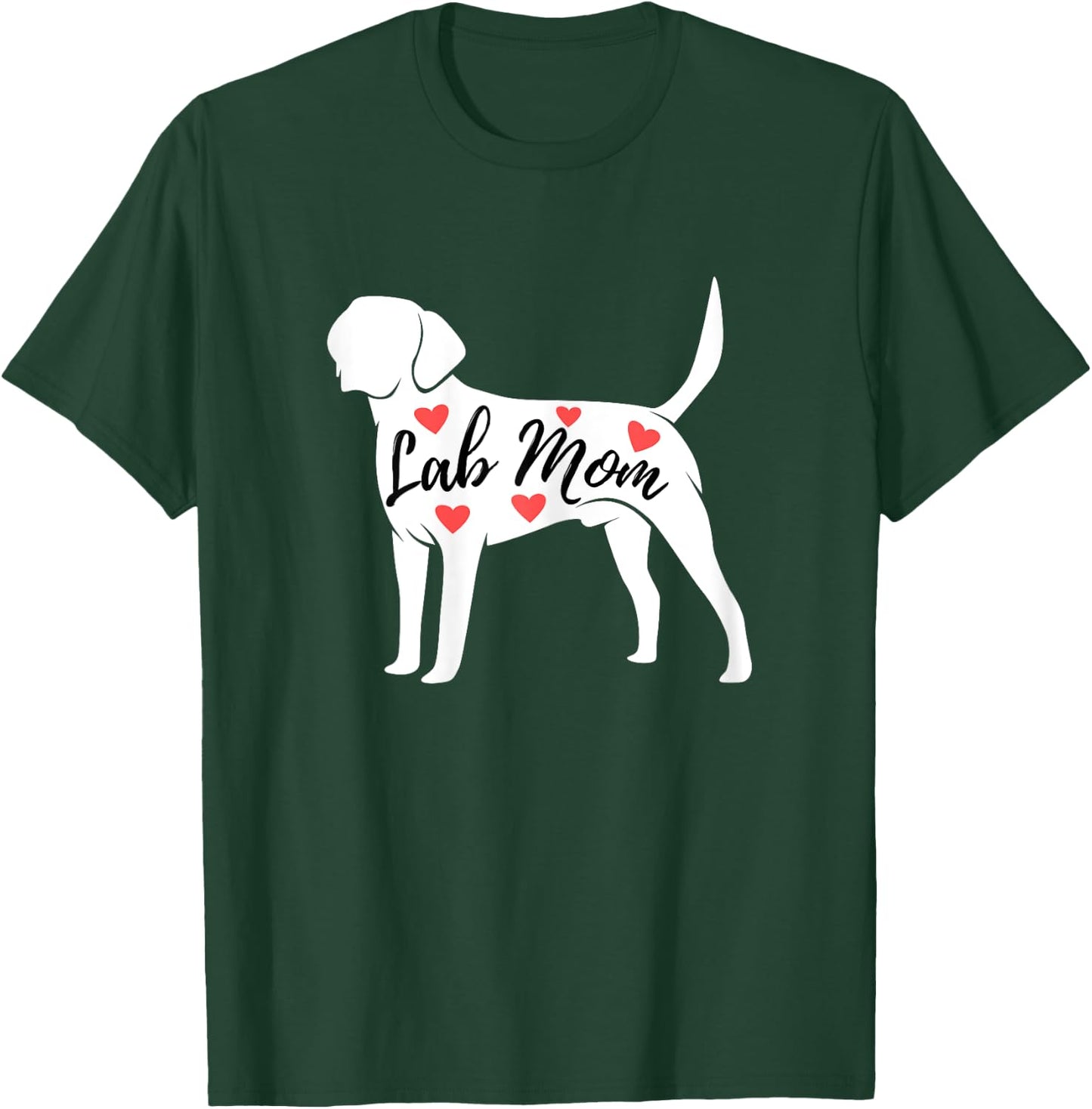 Lab Mom - Labrador Retriever Lover Dog Owner Pet Girls Kids T-Shirt - T-Shirt | Forest