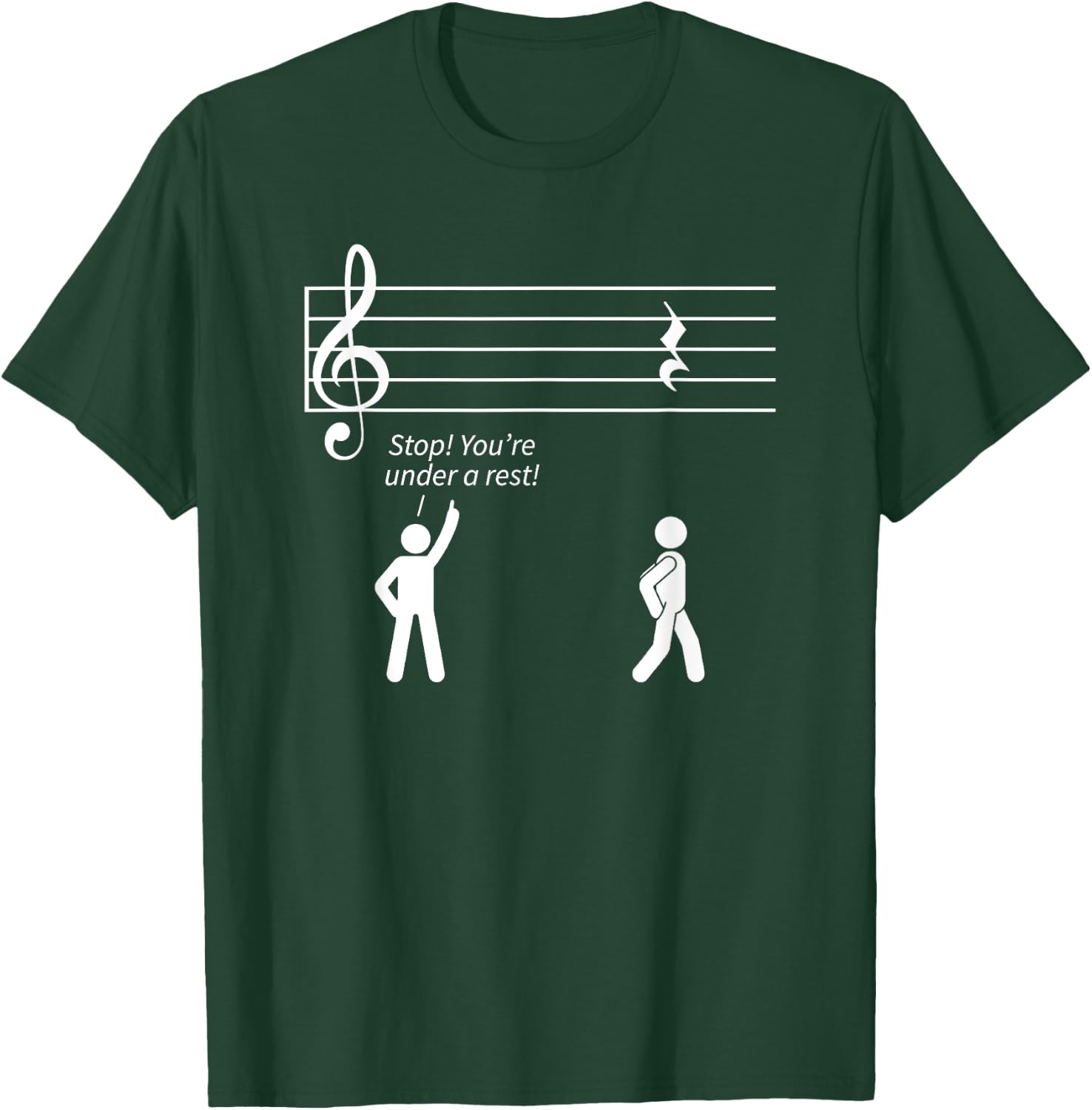 Music Shirts, Musician Gift, Stop Under A Rest Band T-Shirt - T-Shirt | Forest