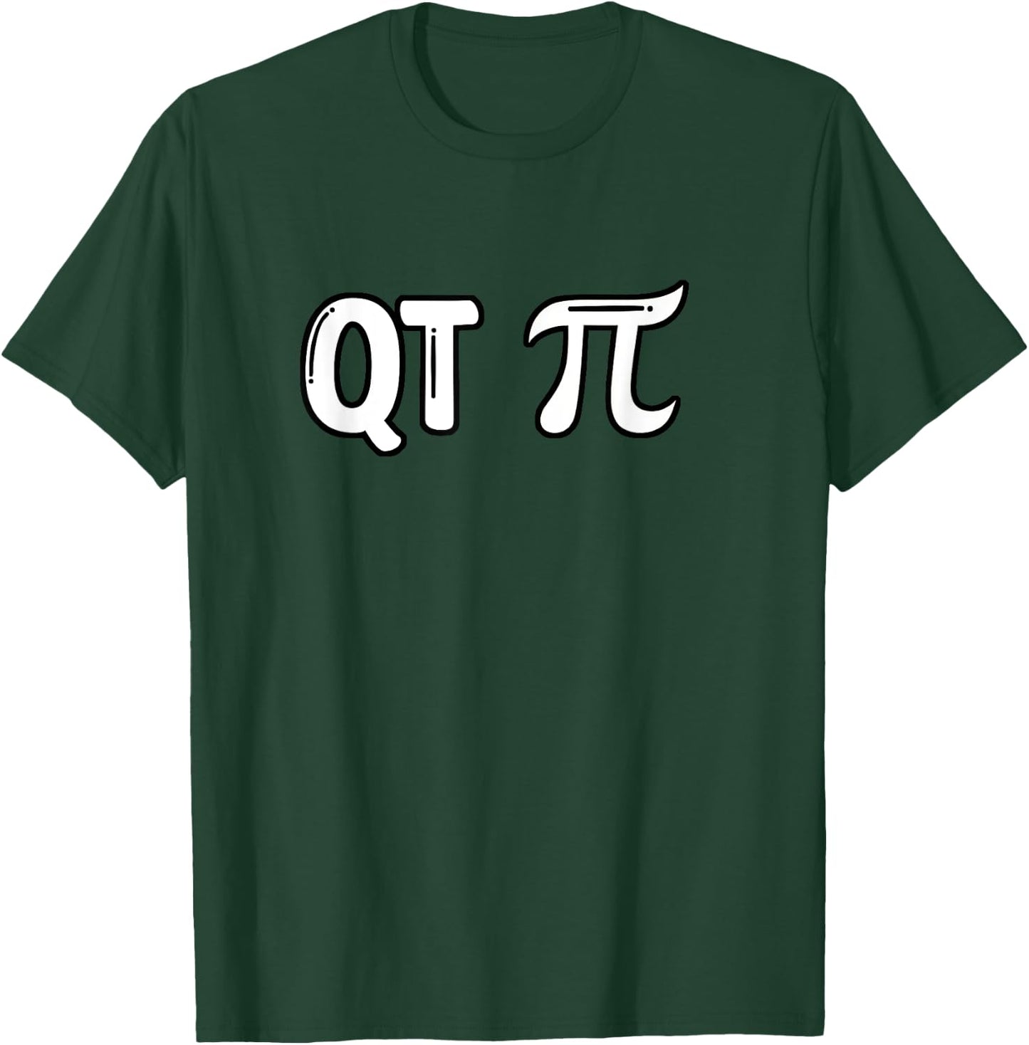 Pi Day - QT Pi - Funny Cutie Pie 3.14 - Cute Math Pun T-Shirt - T-Shirt | Forest