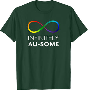 Red Instead Autism - Infinitely AU-SOME Infinity T-Shirt - T-Shirt | Forest