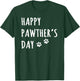 Happy Pawther's Day Funny Dog Dad Father Pet Owner Greeting Men T-Shirt - T-Shirt | Forest