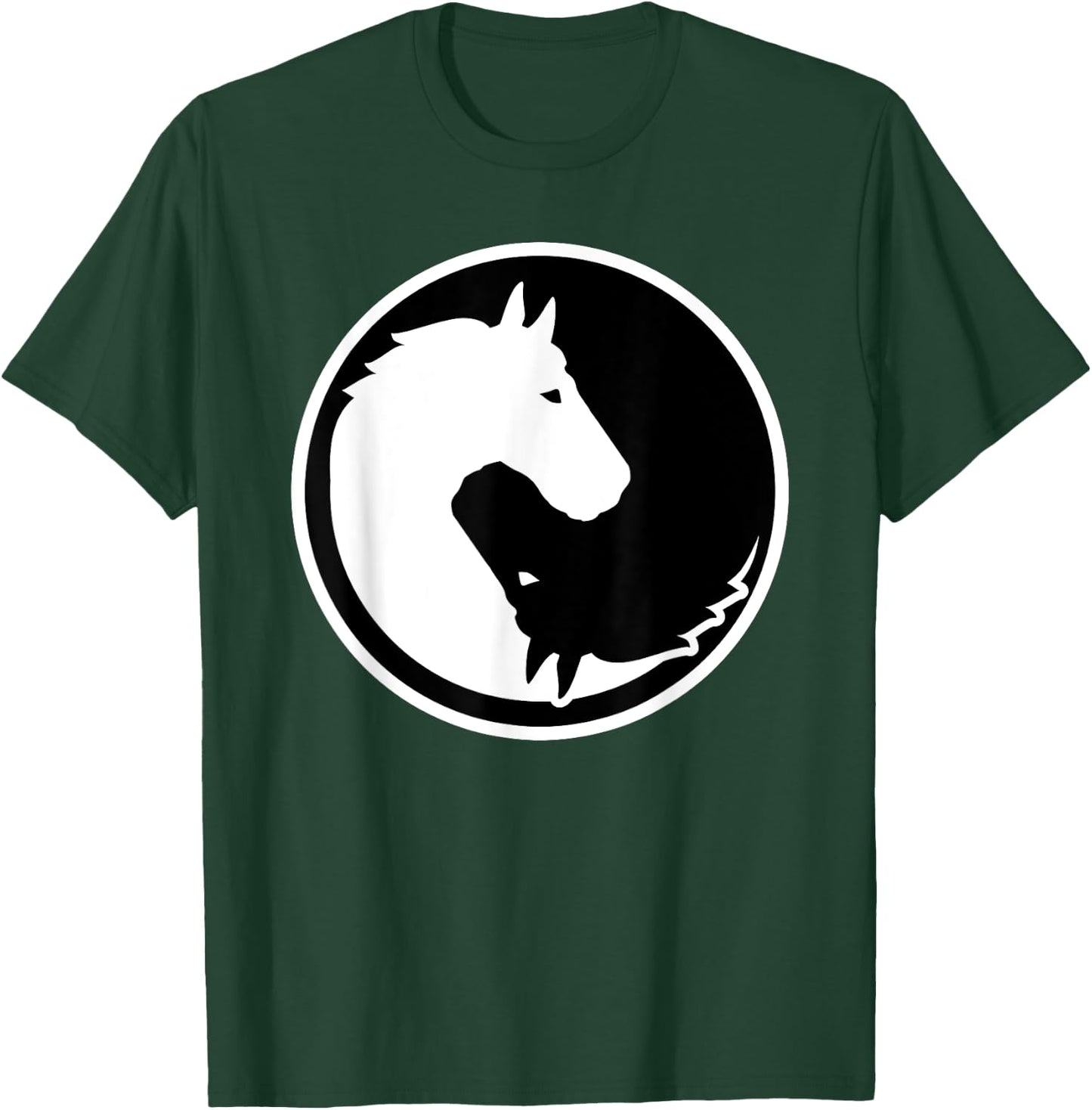 Horse yin and yang T-Shirt - T-Shirt | Forest