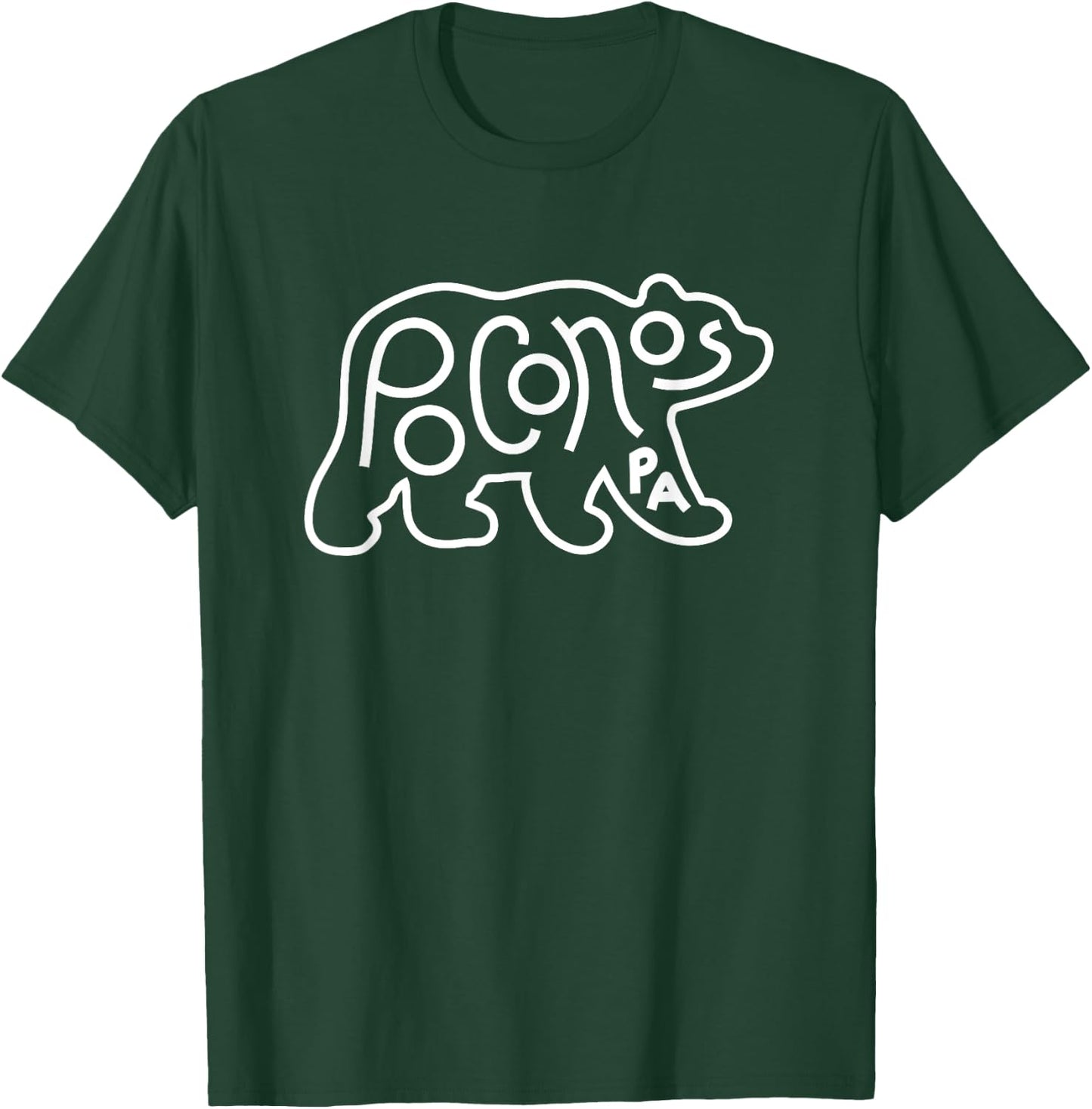 Poconos Pennsylvania Pocono PA Bear Travel T-Shirt - T-Shirt | Forest