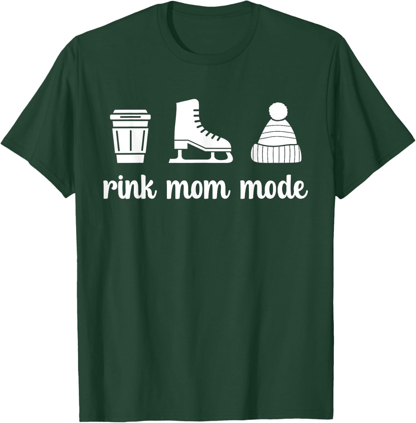 Rink Mom Mode Figure Skating Mom Of A Figure Skater Mama T-Shirt - T-Shirt | Forest
