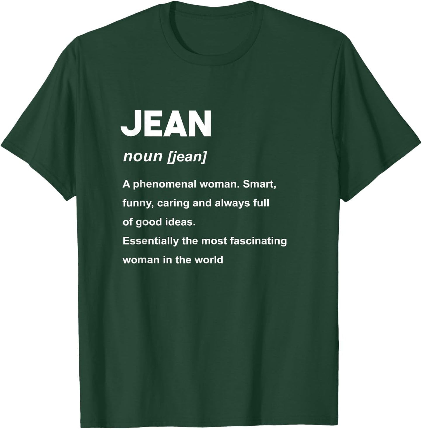 Jean Name T-Shirt - T-Shirt | Forest