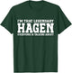 Hagen Personal Name First Name Funny Hagen T-Shirt - T-Shirt | Forest