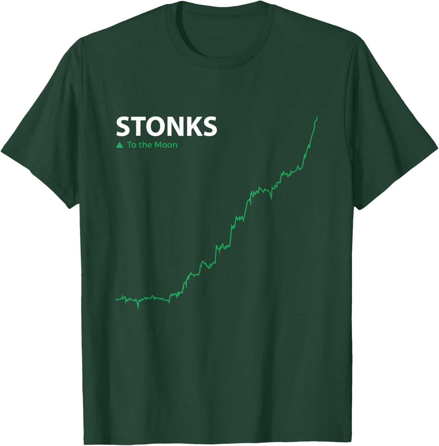 Stonks To The Moon Stock Day Trader Stonks Meme T-Shirt - T-Shirt | Forest