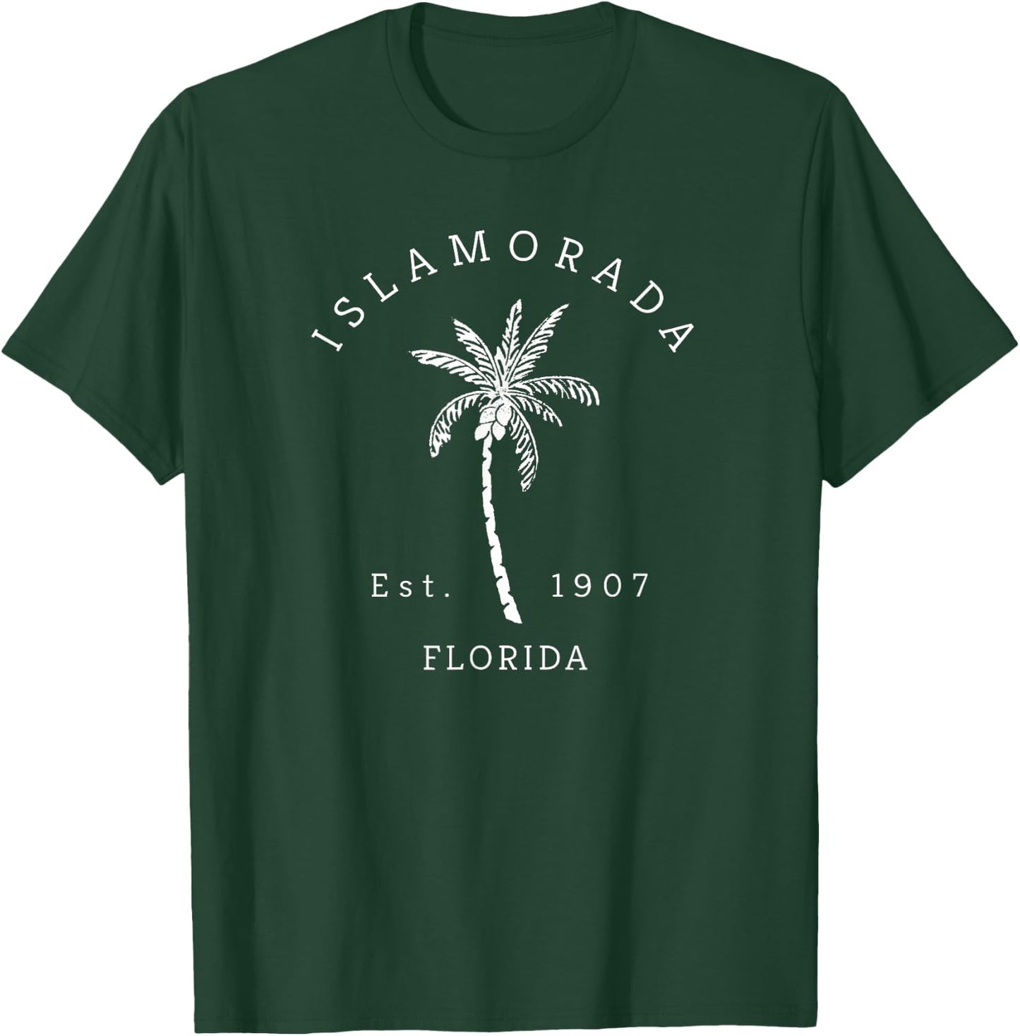 Retro Cool Islamorada Vintage Florida Palm Tree Novelty Art T-Shirt - T-Shirt | Forest