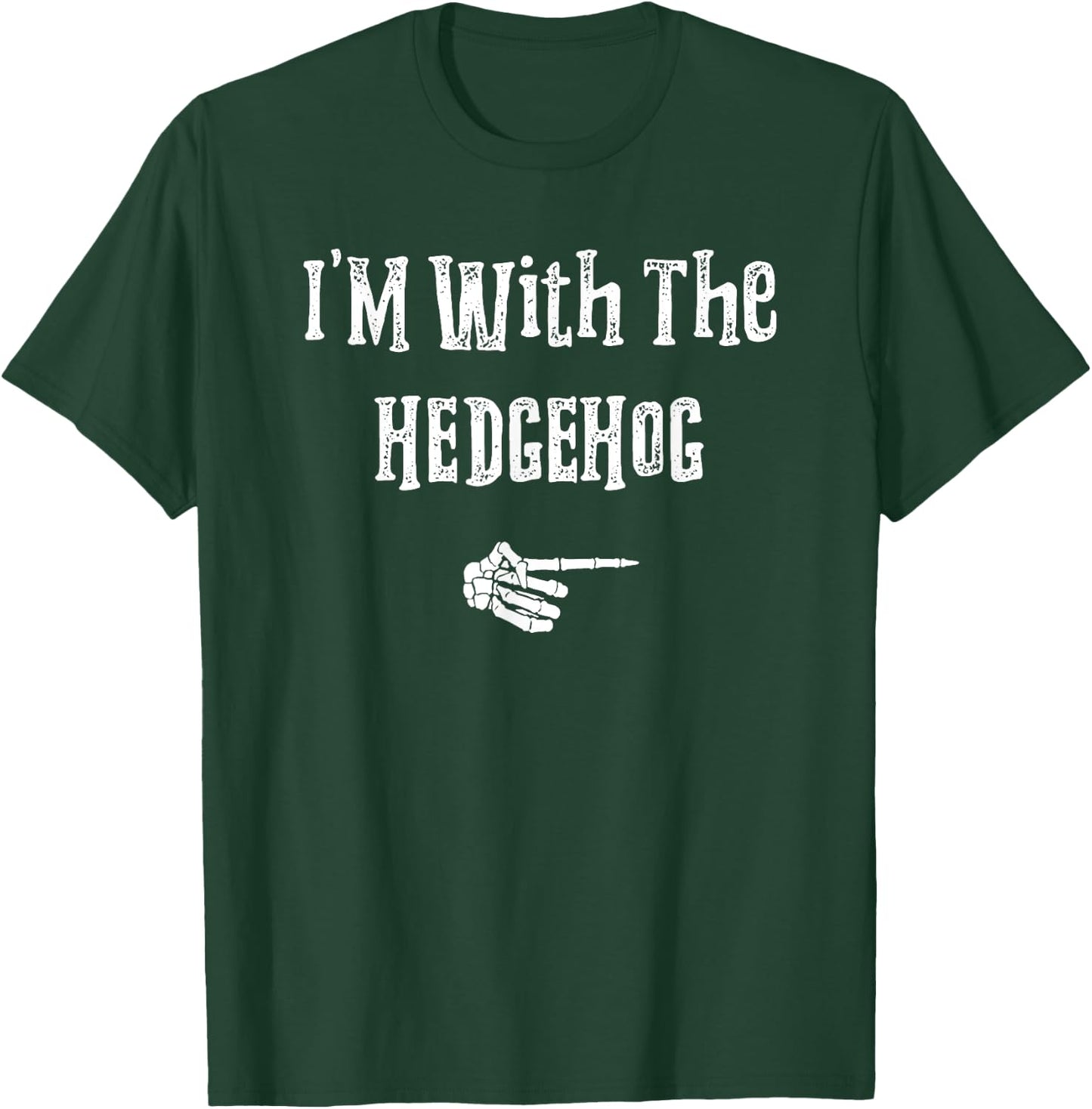 I'm With Hedgehog Halloween Costume Funny Couples Matching T-Shirt - T-Shirt | Forest