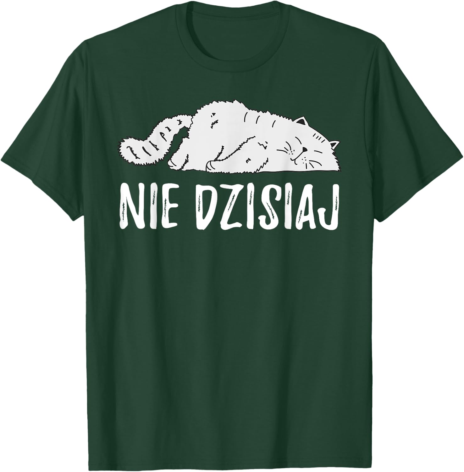 Funny Polish Cat Poland Polska T-Shirt - T-Shirt | Forest