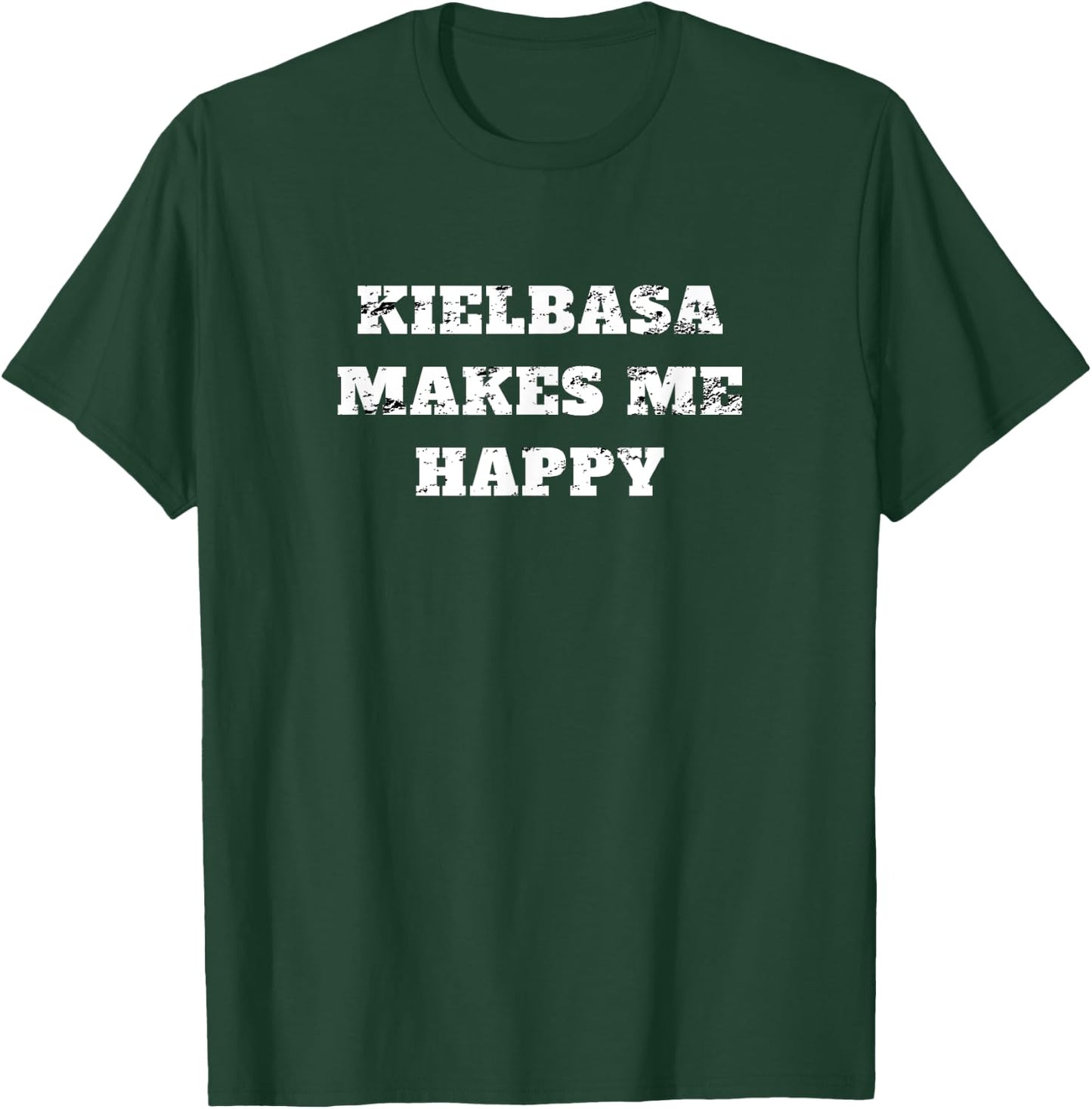 Polish Kielbasa Makes me happy retro vintage distressed T-Shirt - T-Shirt | Forest