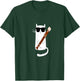 Funny Cat Wearing Sunglasses Playing Recorder Men Women Girls Kids T-Shirt - T-Shirt | Forest