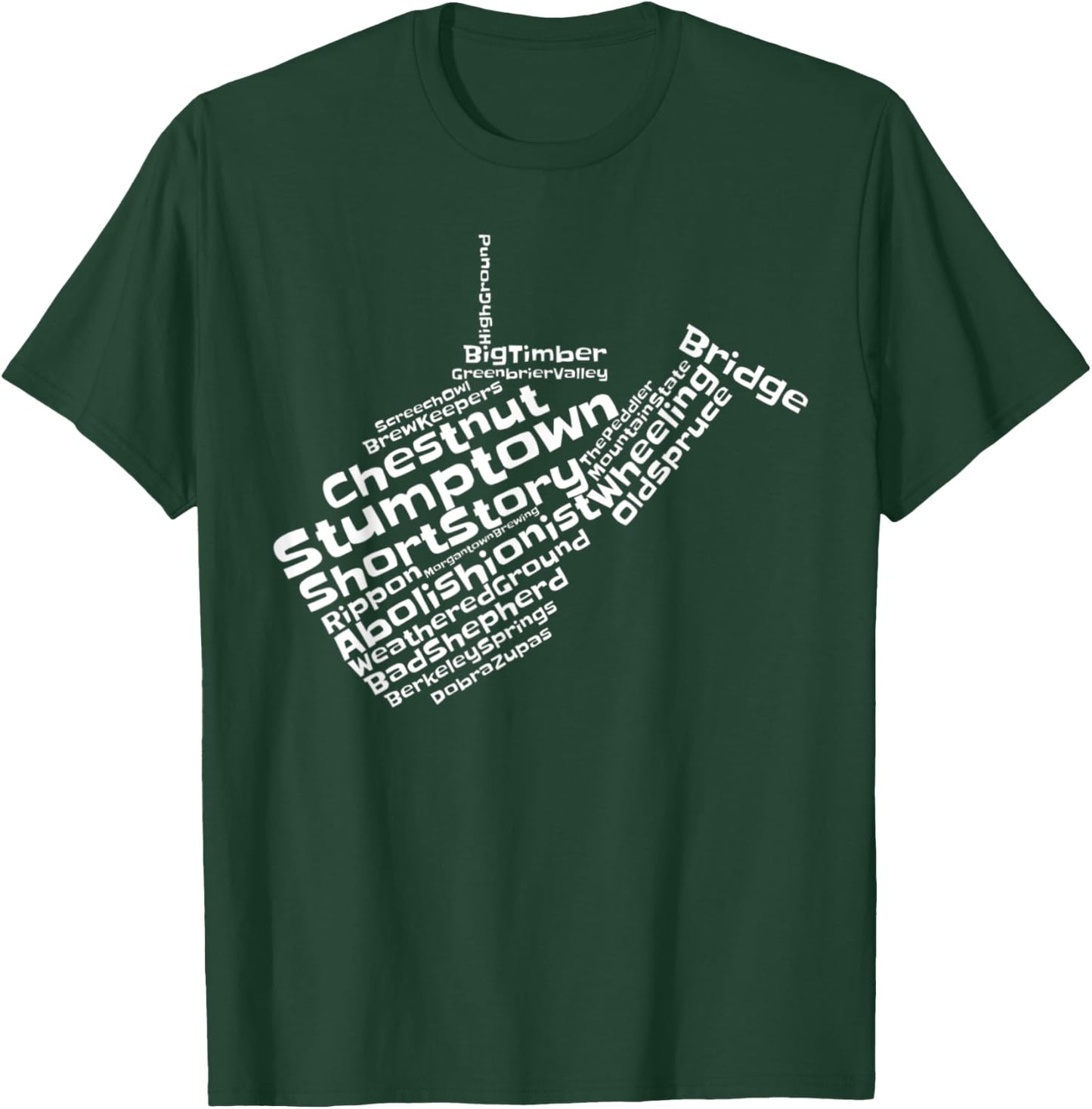Drink Local West Virginia Breweries T-Shirt - T-Shirt | Forest
