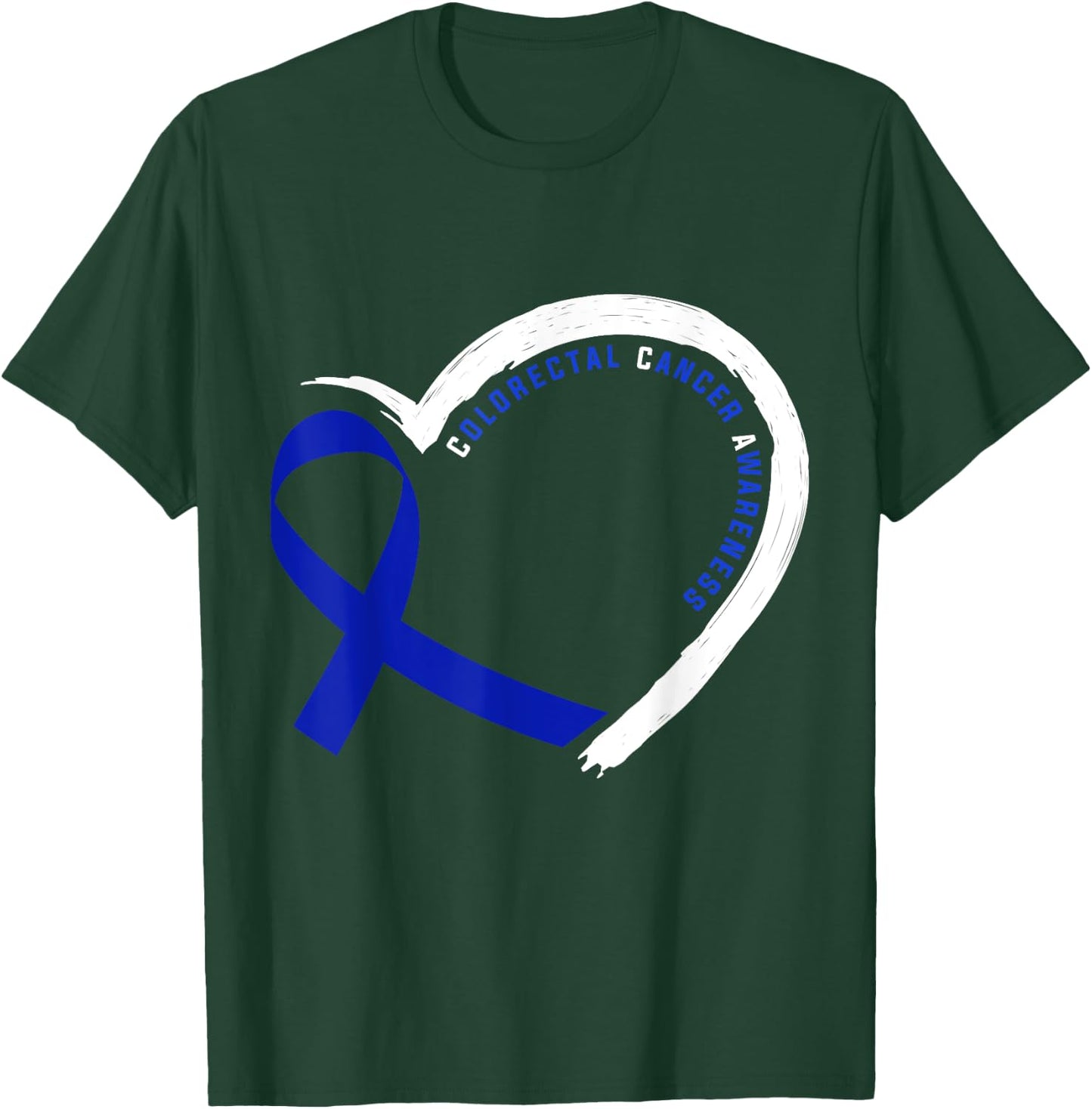 Colorectal Cancer Awareness Gift -Adults Cancer Awareness Black Small Classic Fit Short Sleeve T-Shirt - T-Shirt | Forest