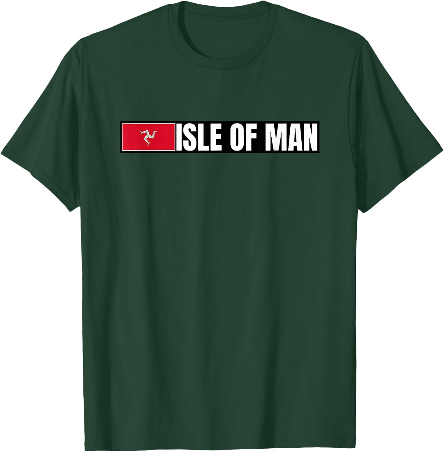 Isle Of Man Flag T-Shirt - T-Shirt | Forest