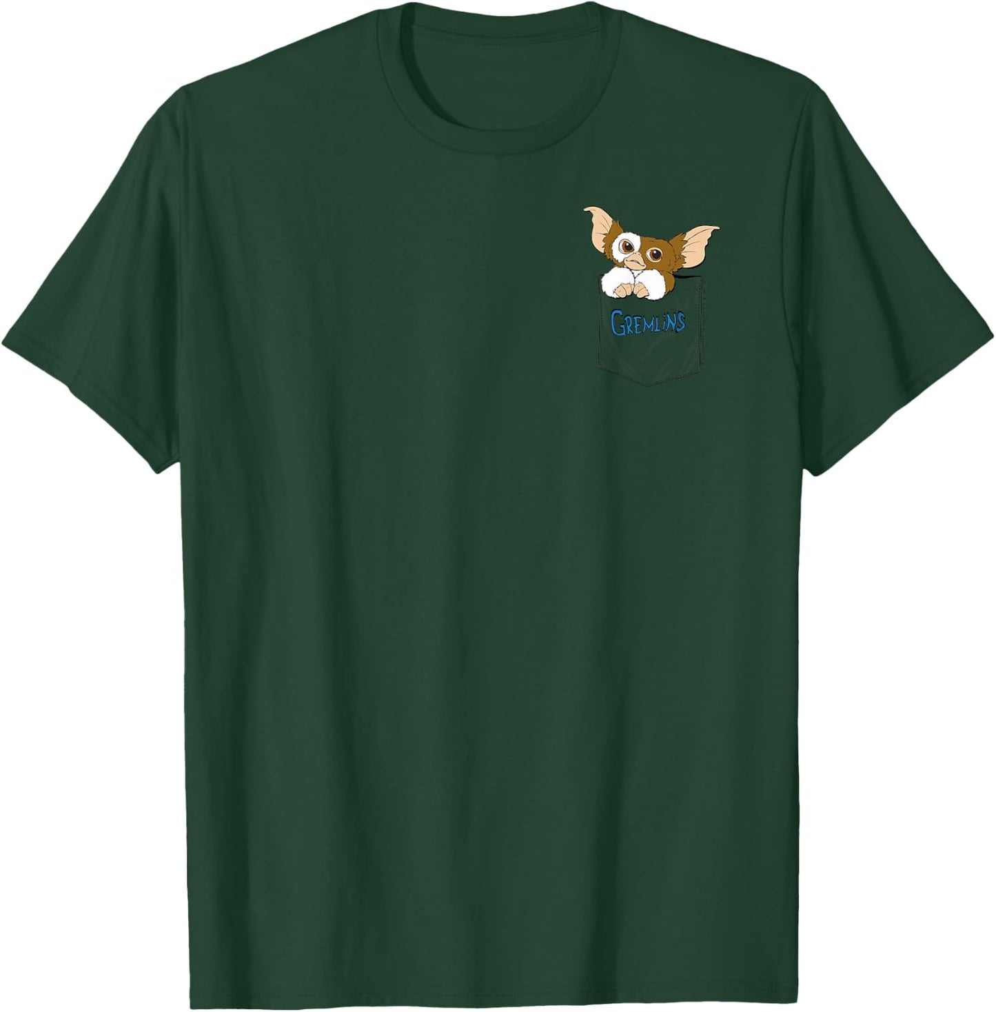 Gremlins Gizmo Faux Pocket T-Shirt - T-Shirt | Forest